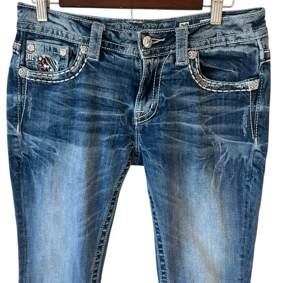 Miss Me Signature-Rise Boot Cut Jeans - Picture 2 of 14